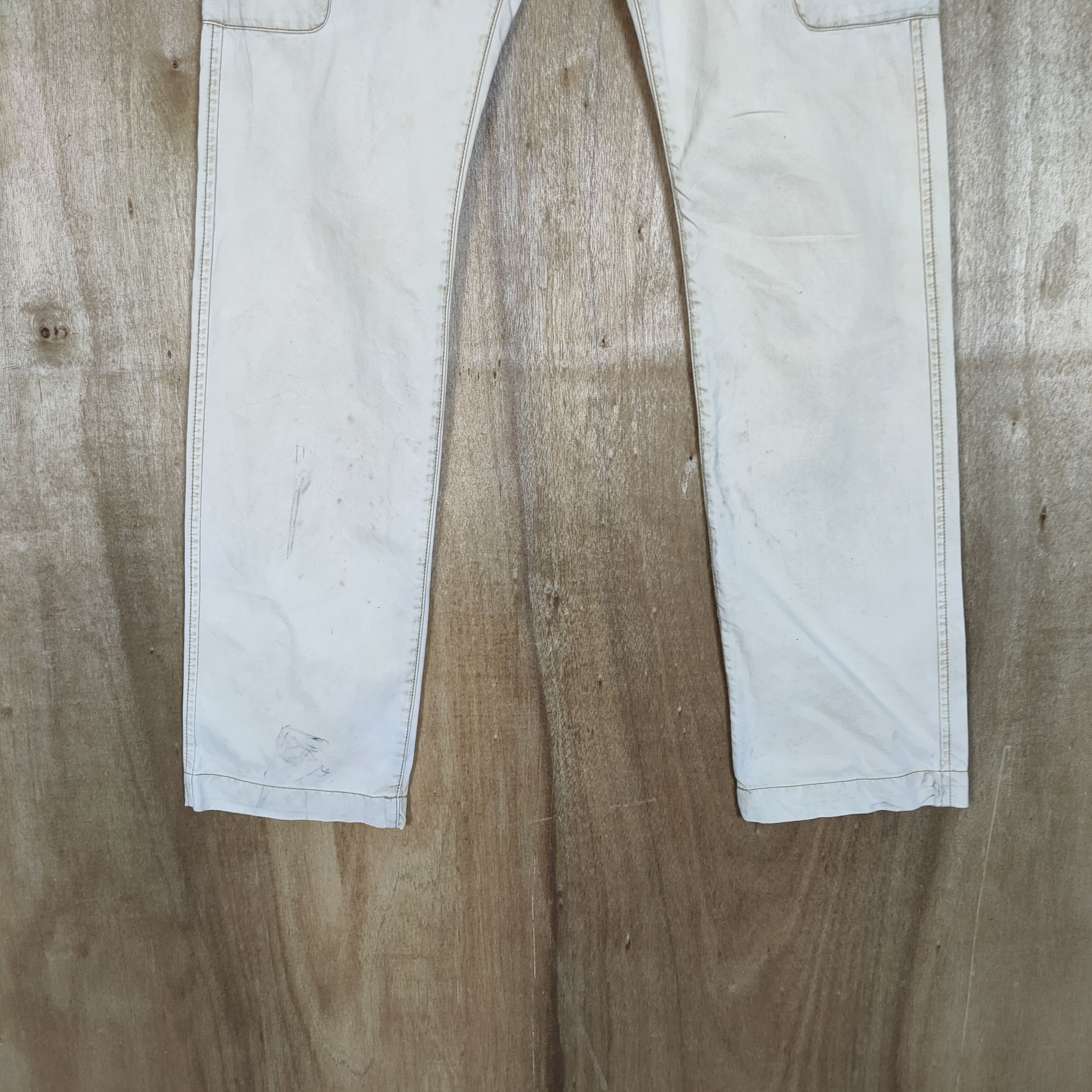 Japanese Brand × Vintage BACK NUMBER FADED DISTRESSED CARGO PANTS Size US 29 - 5 Thumbnail