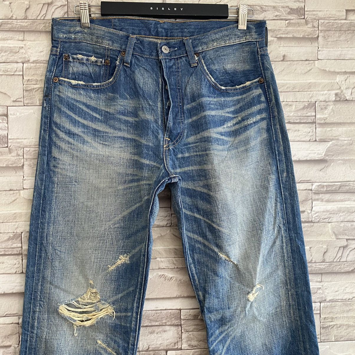 Levi's Vintage Levis 501 Grunge Jeans Nice Faded Size US 33 - 4 Thumbnail