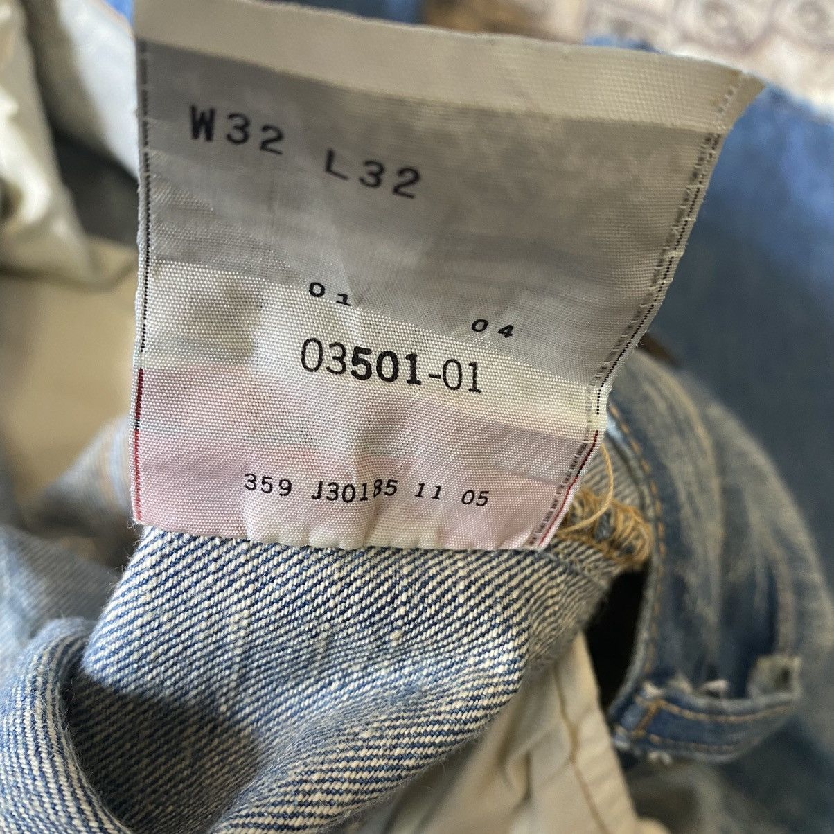 Levi's Vintage Levis 501 Grunge Jeans Nice Faded Size US 33 - 20 Thumbnail