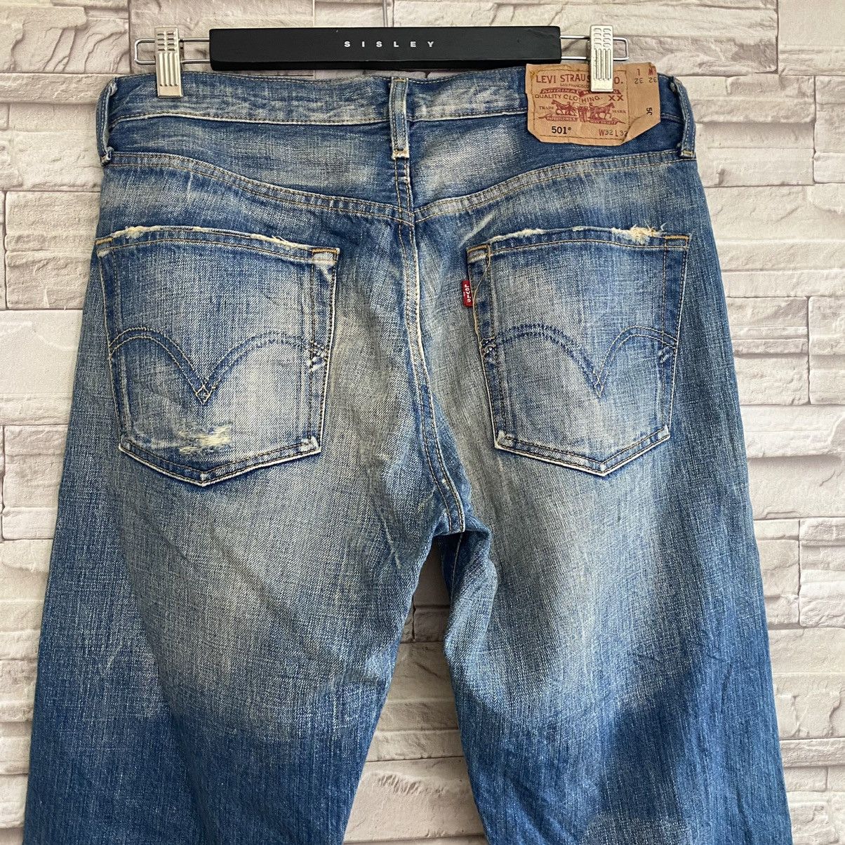 Levi's Vintage Levis 501 Grunge Jeans Nice Faded Size US 33 - 11 Thumbnail