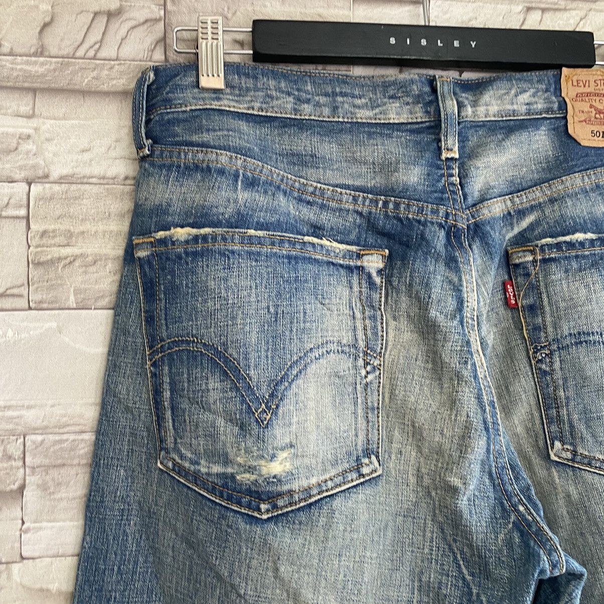Levi's Vintage Levis 501 Grunge Jeans Nice Faded Size US 33 - 12 Thumbnail