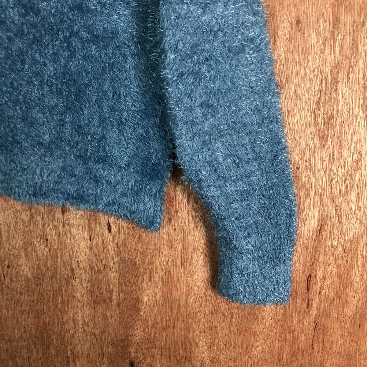 Japanese Brand GU Blue Shag Shaggy Fur Mohair Knitwear #6533 Size S / US 4 / IT 40 - 6 Thumbnail