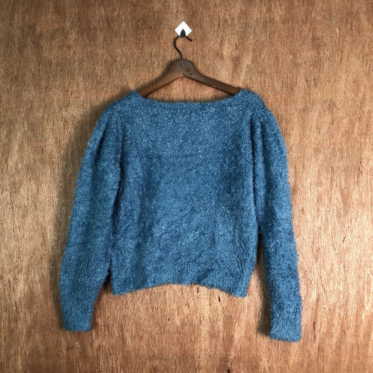 Japanese Brand GU Blue Shag Shaggy Fur Mohair Knitwear #6533 Size S / US 4 / IT 40 - 9 Thumbnail