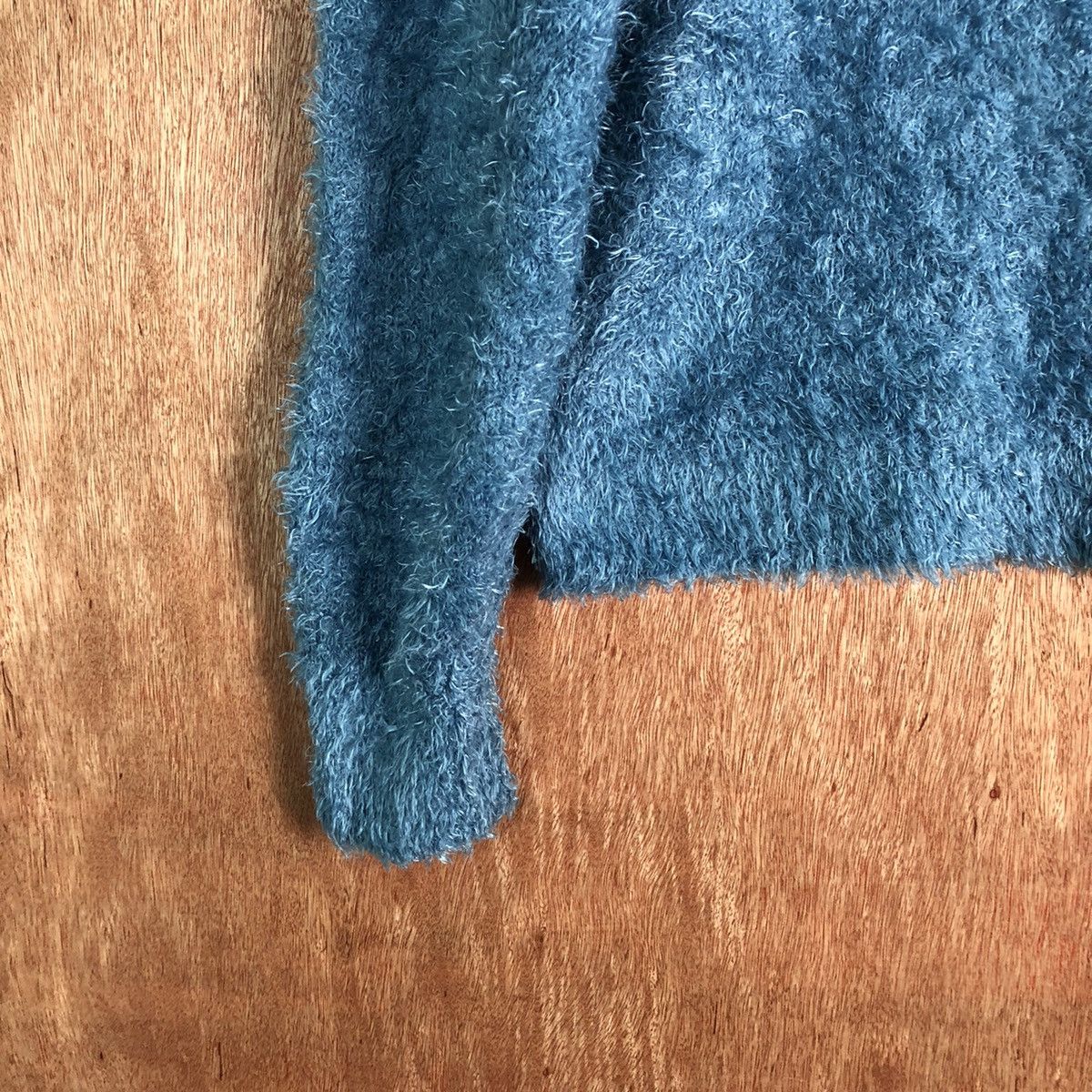 Japanese Brand GU Blue Shag Shaggy Fur Mohair Knitwear #6533 Size S / US 4 / IT 40 - 5 Thumbnail