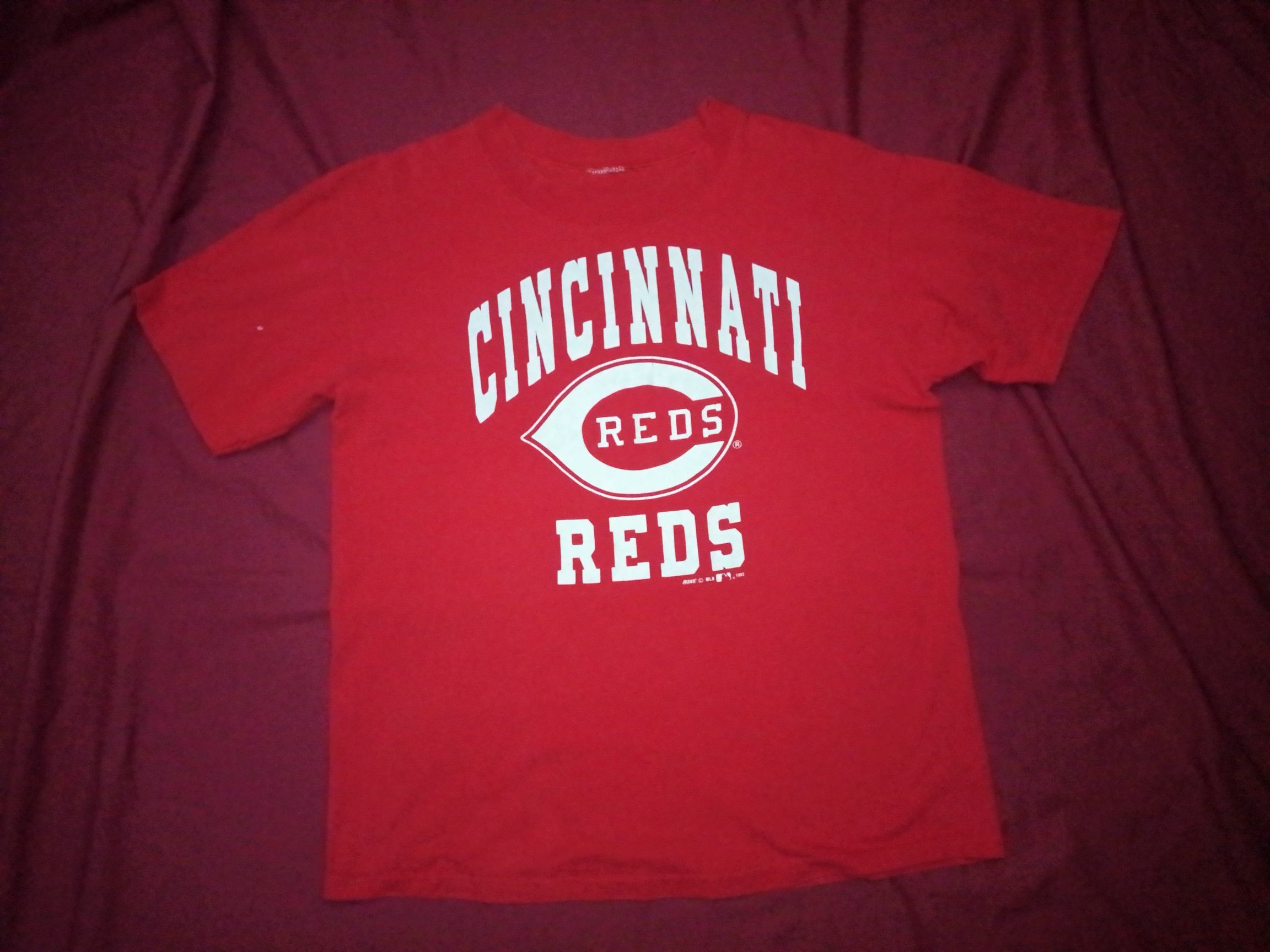 MLB × Vintage Vtg 90s 1993 MLB Cincinnati Reds baseball tshirt Size US L / EU 52-54 / 3 - 2 Thumbnail