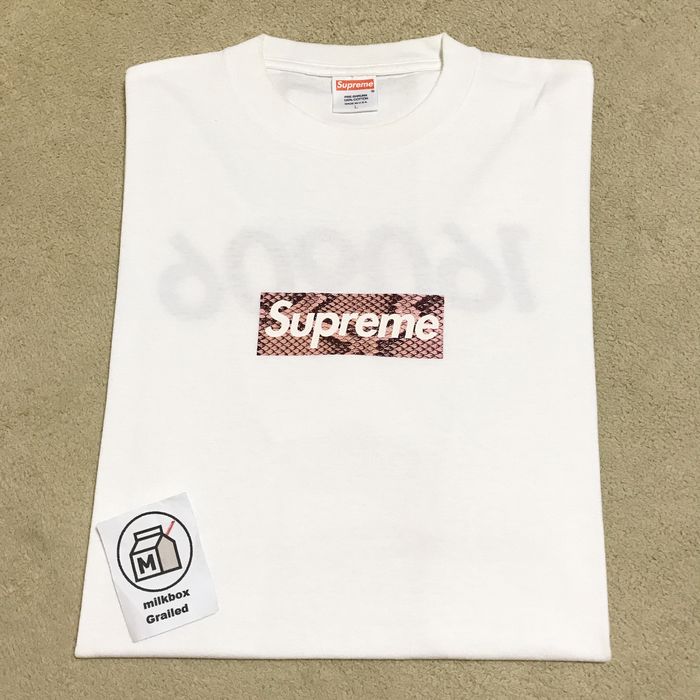 2006 Supreme Harajuku Pink Box Logo Tee