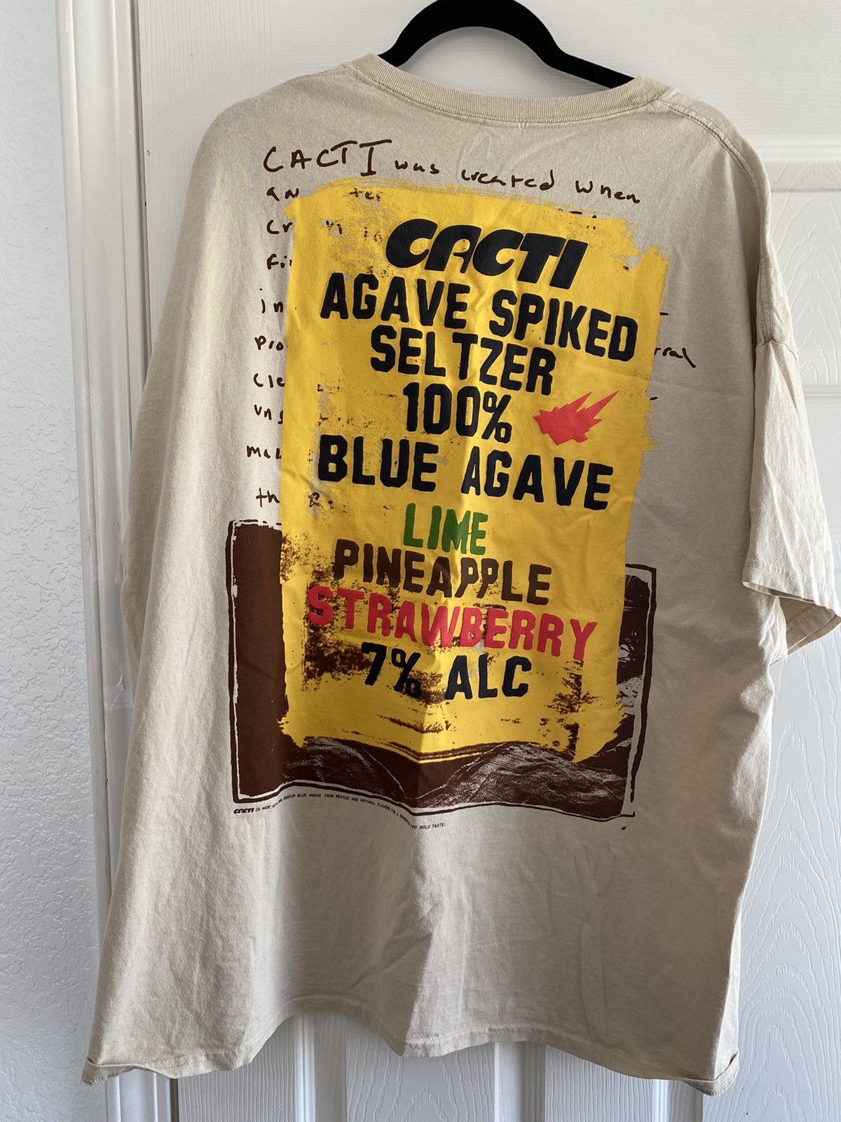 Travis Scott Travis Scott cacti painted sign tee Size US XXL / EU 58 / 5 - 2 Thumbnail