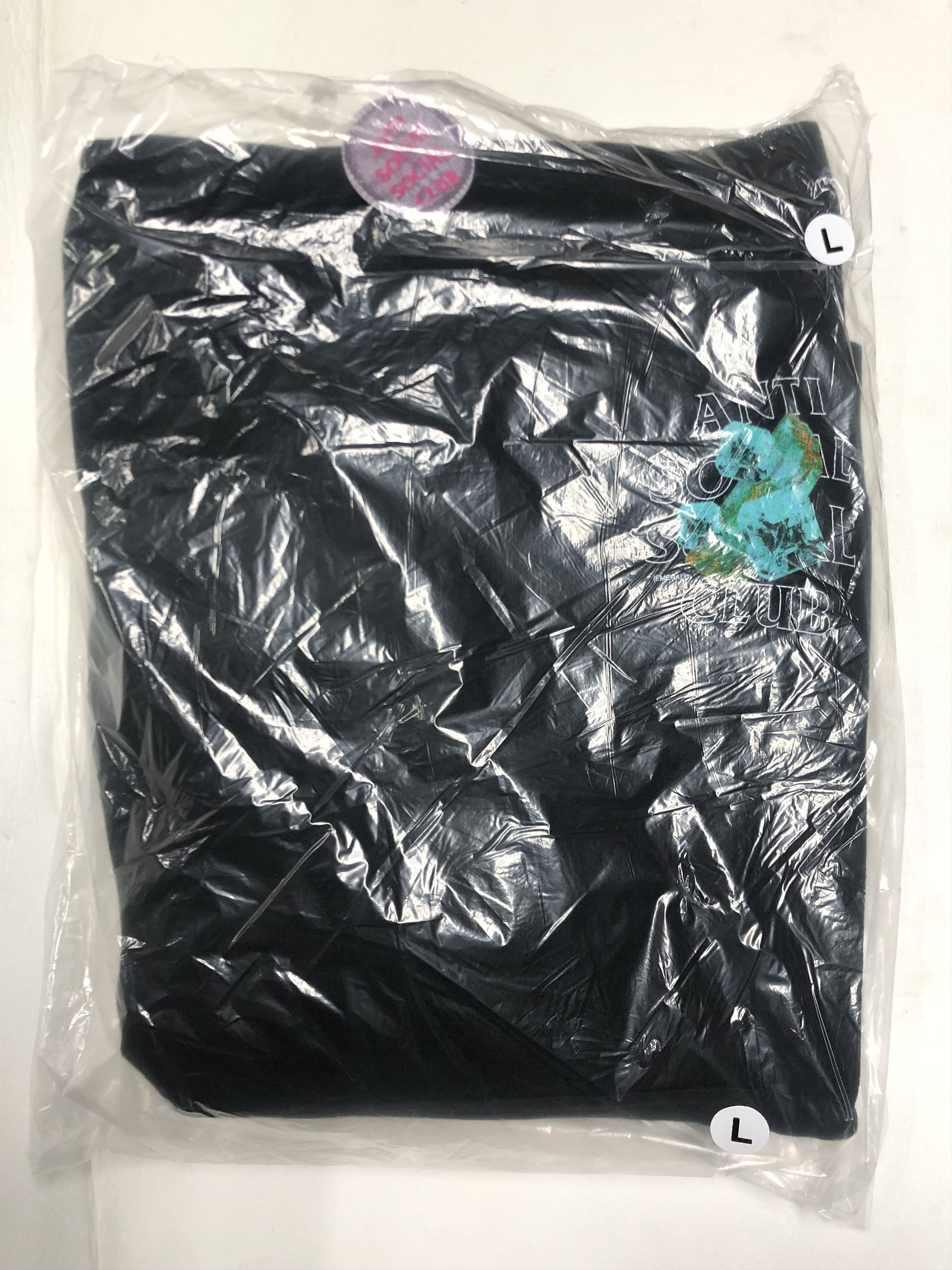 Anti Social Social Club × Members Only DS ASSC outline Logo Crystal Bussin Black Hoodie BAPE KITH Size US L / EU 52-54 / 3 - 2 Thumbnail