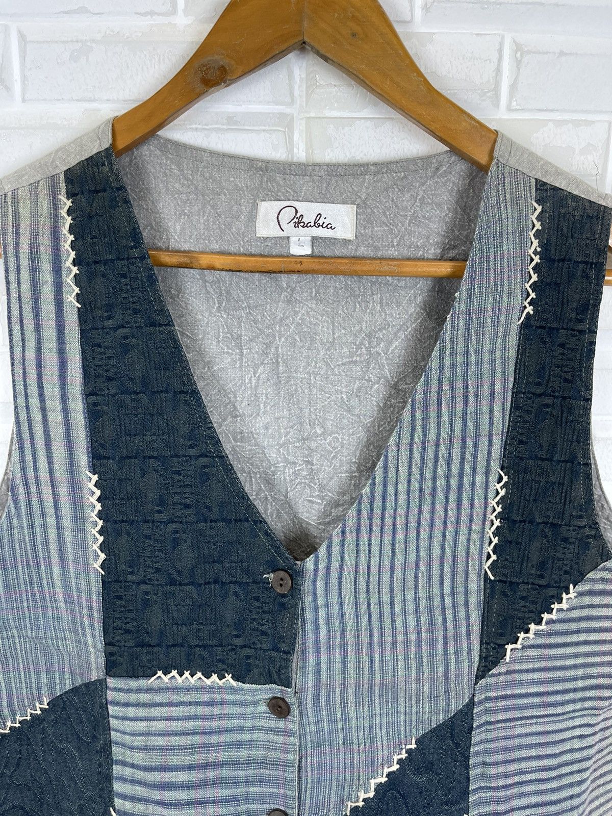 Kapital 90’s Indigo Blue Kapital Insipred Patchworks Vest Size US M / EU 48-50 / 2 - 3 Thumbnail