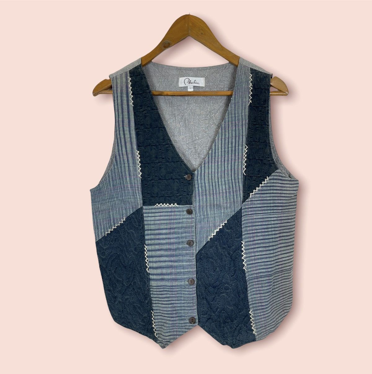 Kapital 90’s Indigo Blue Kapital Insipred Patchworks Vest Size US M / EU 48-50 / 2 - 1 Thumbnail