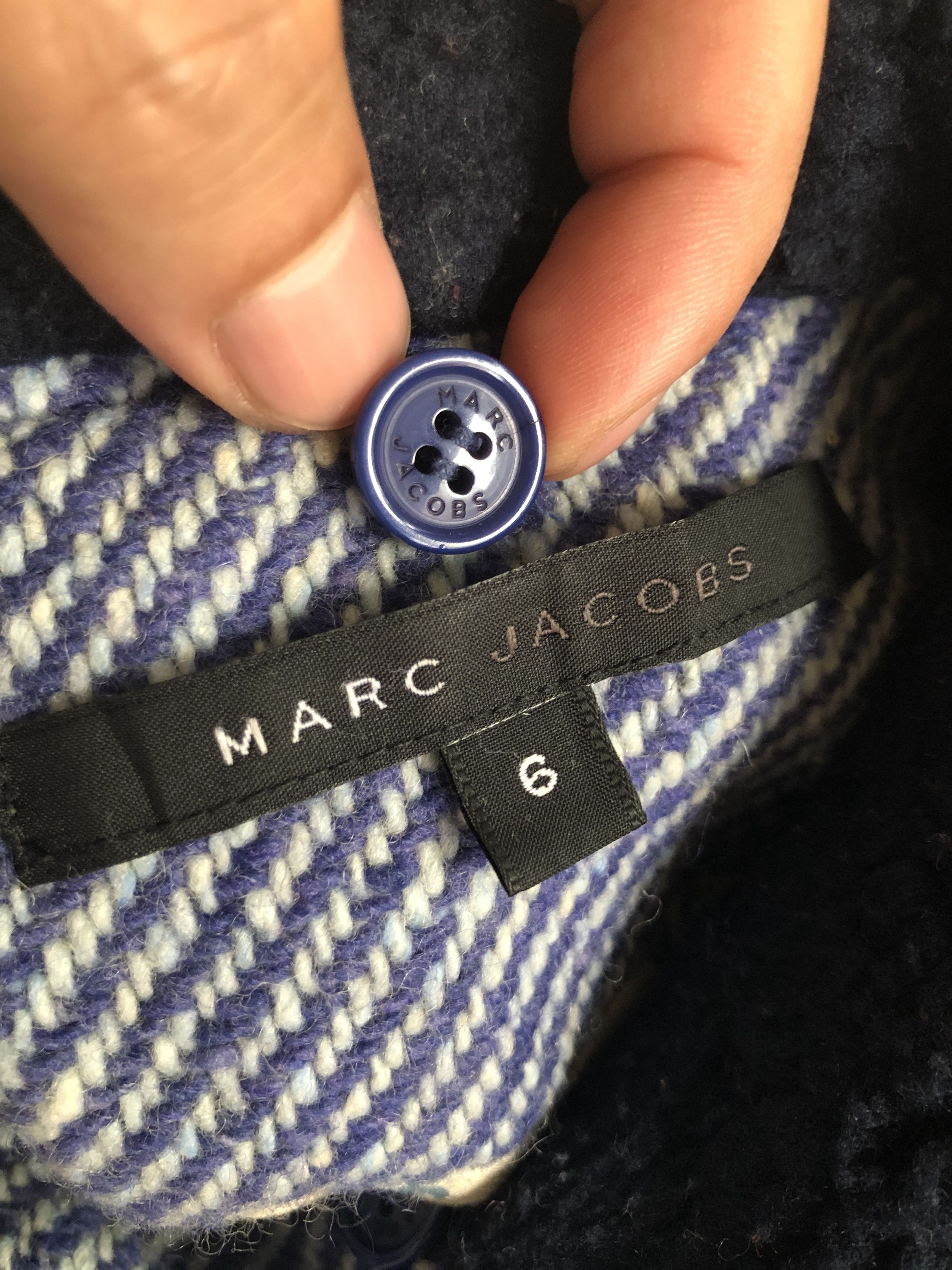 Marc Jacobs DETACHABLE COLLAR WOOL WINTER COAT Size US M / EU 48-50 / 2 - 12 Thumbnail
