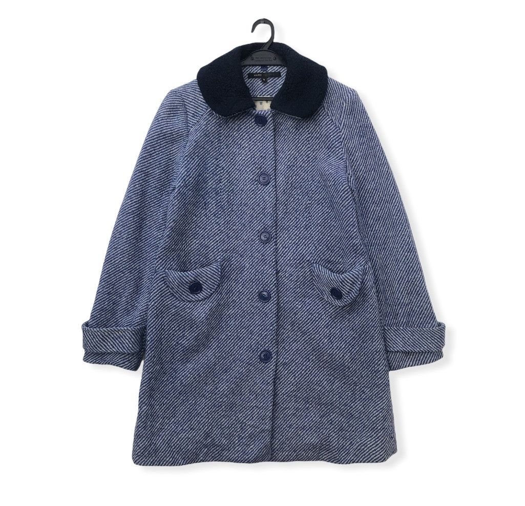 Marc Jacobs DETACHABLE COLLAR WOOL WINTER COAT Size US M / EU 48-50 / 2 - 2 Thumbnail