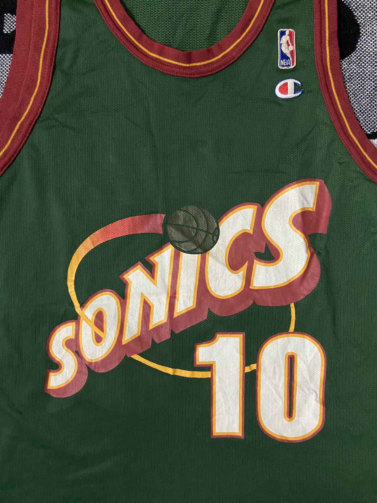 Champion Vtg 90s Nate McMillan Seattle Supersonics Champion Jersey Size US M / EU 48-50 / 2 - 3 Thumbnail