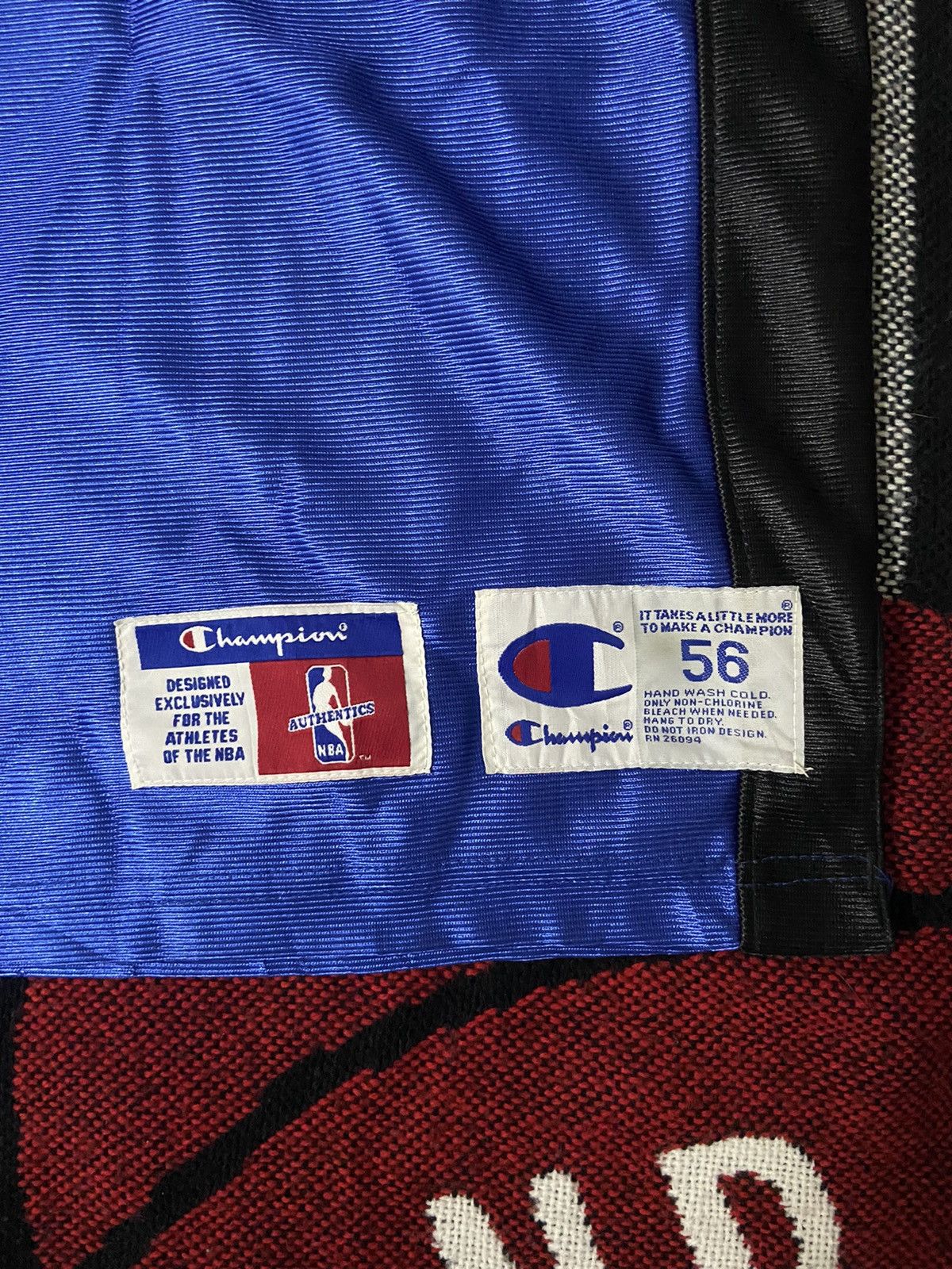 Champion Vtg 90s Latrell Sprewell NY Knicks Authentic Champion Jersey Size US XL / EU 56 / 4 - 5 Thumbnail