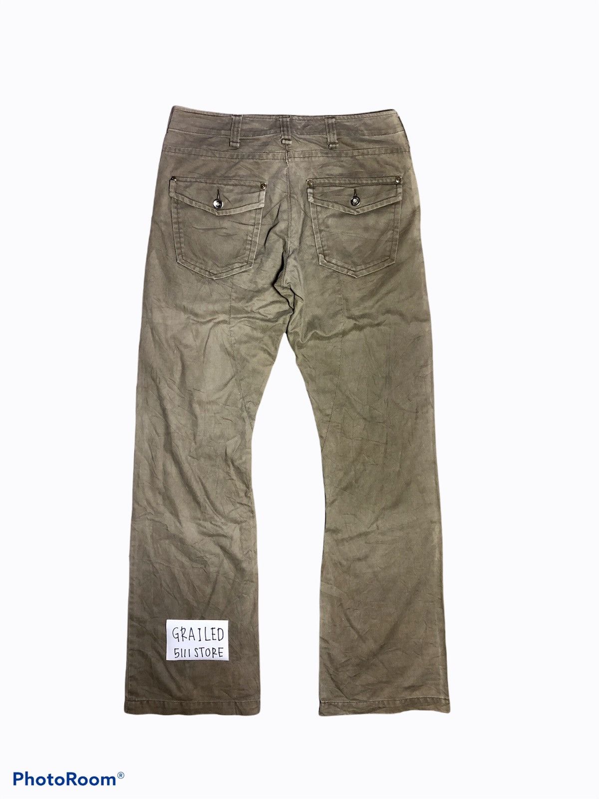 Vintage FLARED SUN FADED GREEN BUSHPANT Size US 31 - 2 Thumbnail