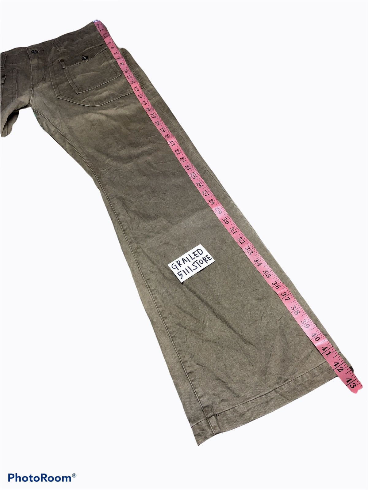Vintage FLARED SUN FADED GREEN BUSHPANT Size US 31 - 7 Thumbnail