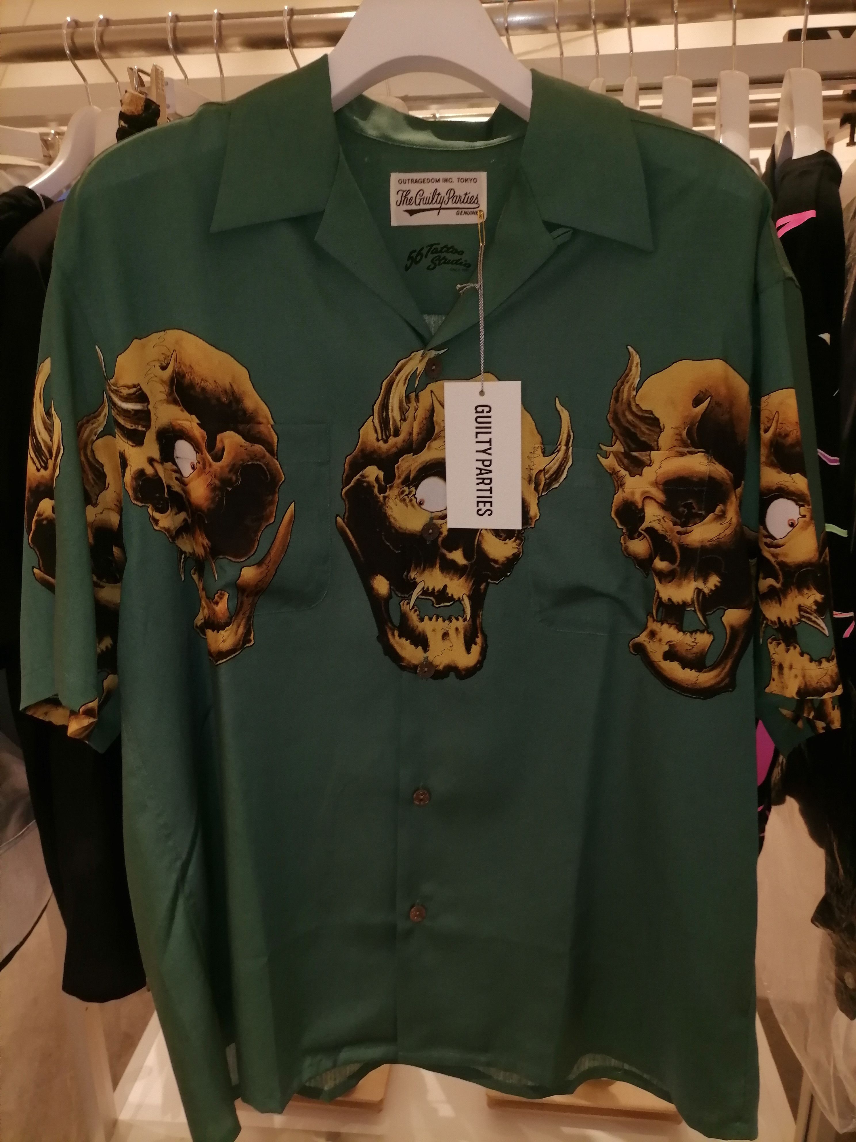 WACKO MARIA X 56 TATTOO STUDIO HAWAIIAN SHIRT