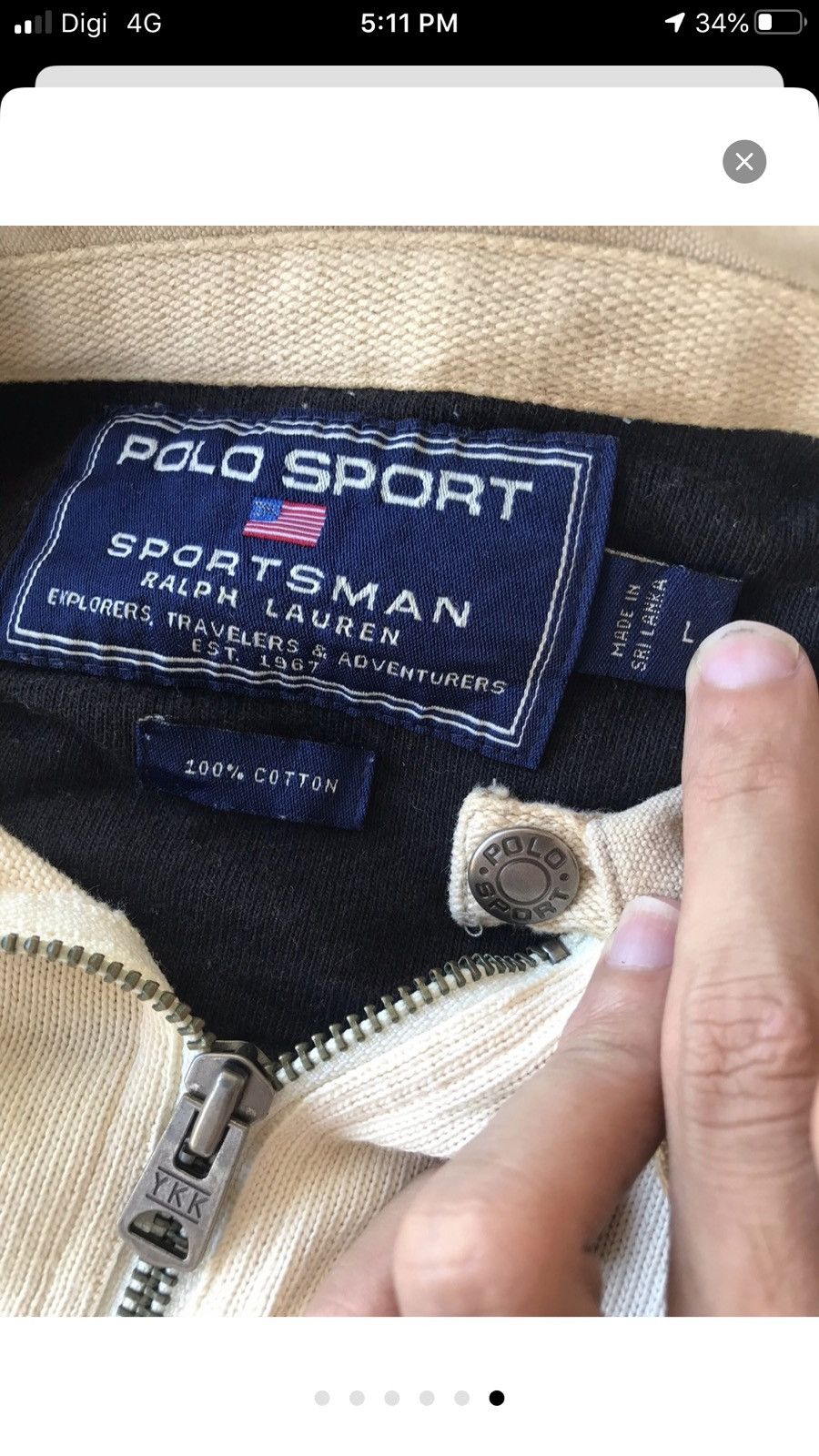 Polo Ralph Lauren × RRL Ralph Lauren × Ralph Lauren Sport 💥 Vintage Polo Ralph Lauren Sportman Halfzip Sweater Size US L / EU 52-54 / 3 - 6 Thumbnail
