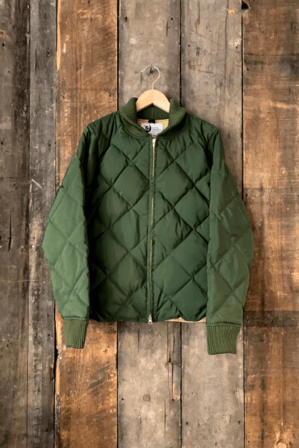 Crescent Down Works Crescent Down Works Diagonal Quilted Bomber Down Parka Grailed