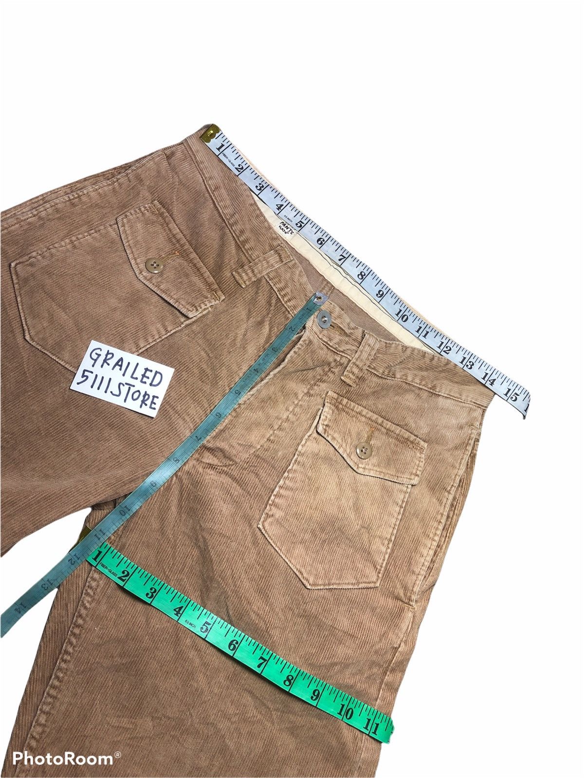 Japanese Brand × KATO KATO 6 Pocket Buckle Back Corduroy Pant Size US 29 - 6 Thumbnail