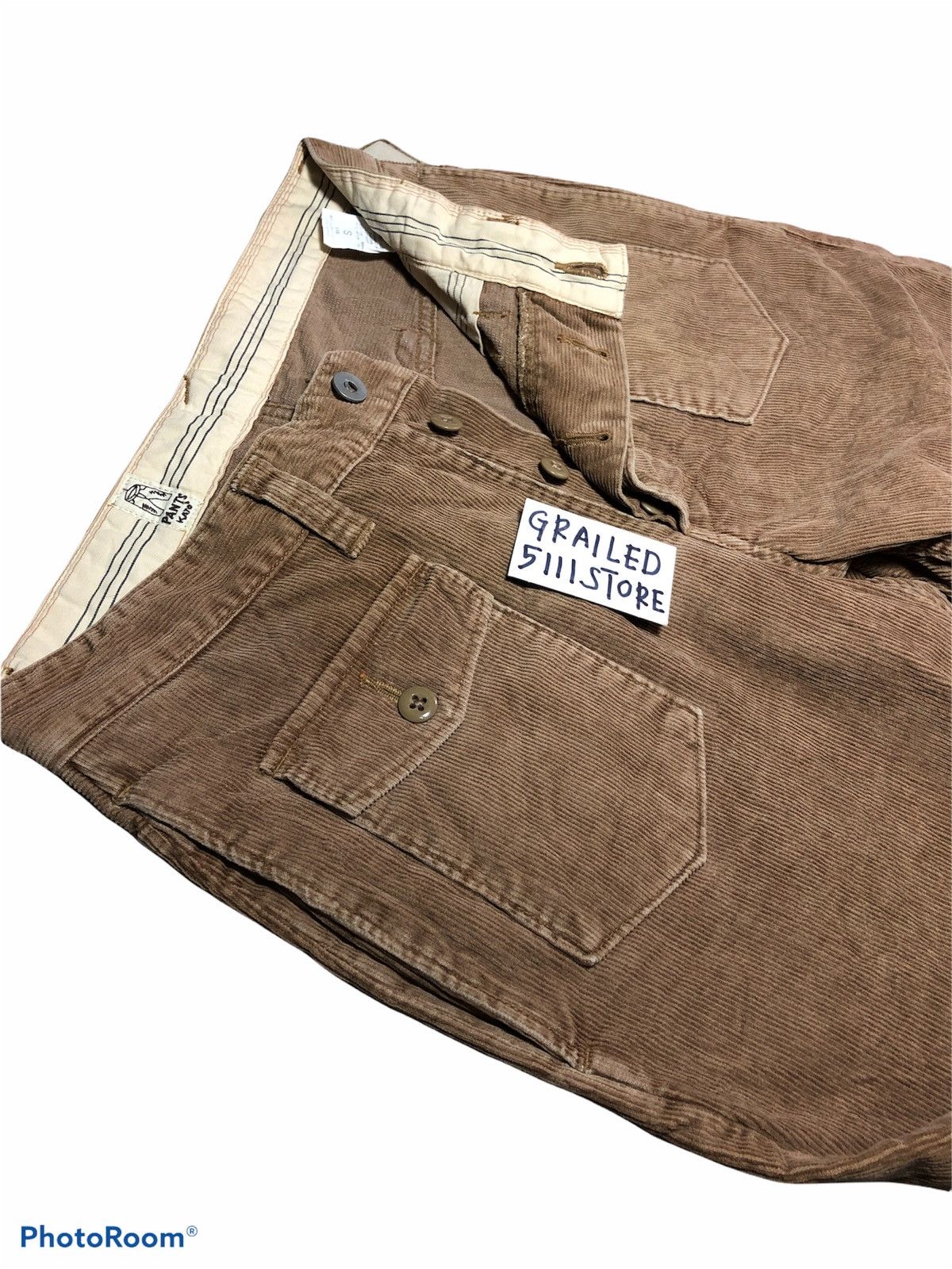 Japanese Brand × KATO KATO 6 Pocket Buckle Back Corduroy Pant Size US 29 - 3 Thumbnail