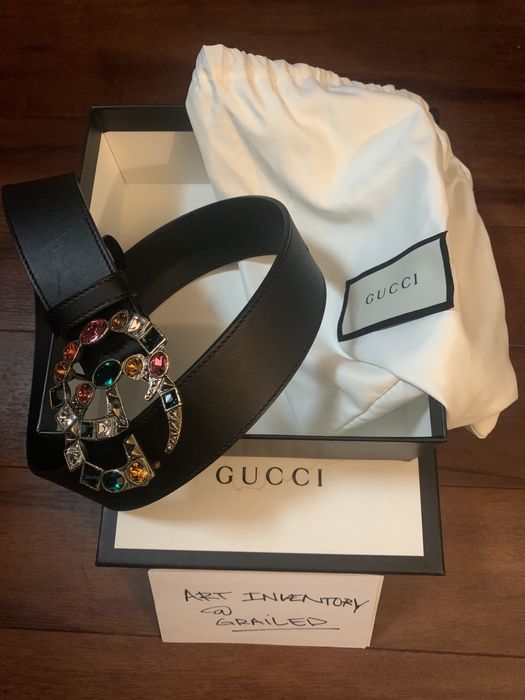 Gucci Crystal Double G Belt