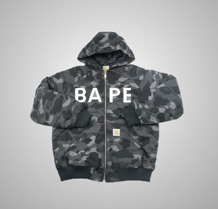 Bape Bape Carhartt Quilted Jacket - Black Duck Camo | Grailed