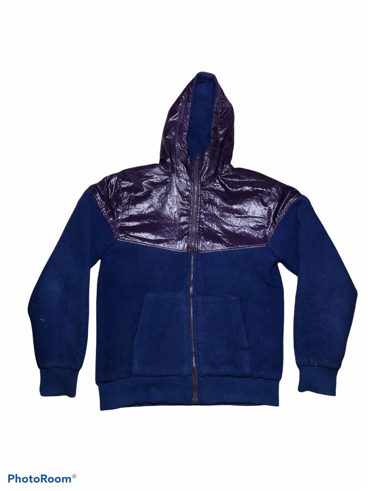 Japanese Brand Reversible Fleece Hooded Zipper by Flash Report Size US L / EU 52-54 / 3 - 1 Thumbnail