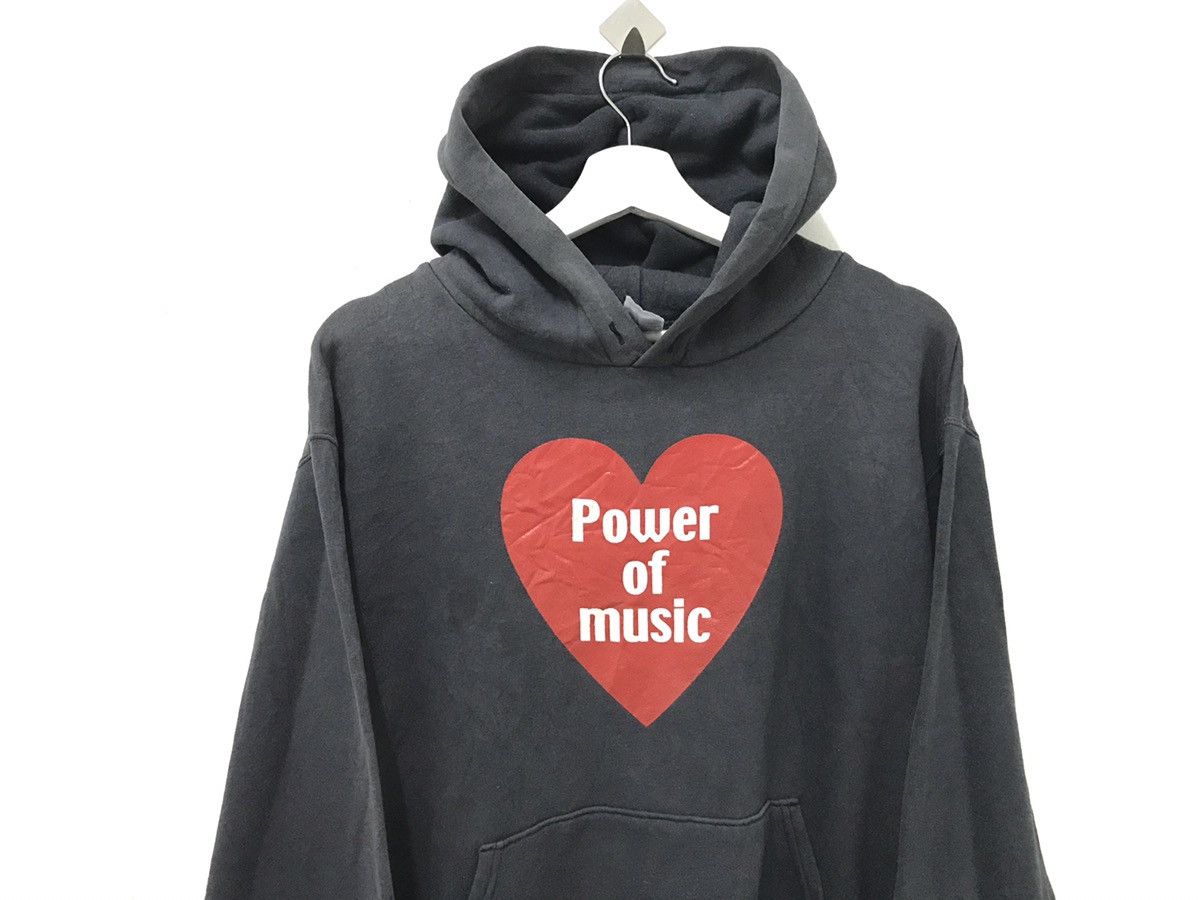 Band Tees × Japanese Brand × Vintage 💥 Vintage Power of Music Hoodie Sweater Size US M / EU 48-50 / 2 - 4 Thumbnail
