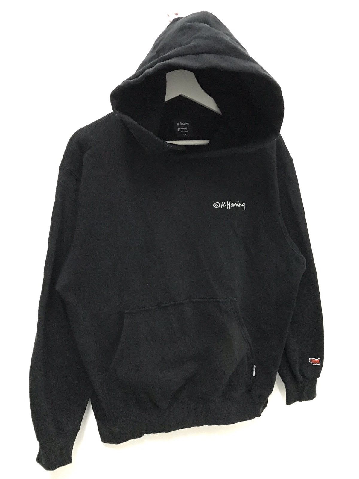 Keith Haring × Vintage 💥 KEITH HARING ART DANCING HOODIE SWEATER Size US M / EU 48-50 / 2 - 4 Thumbnail