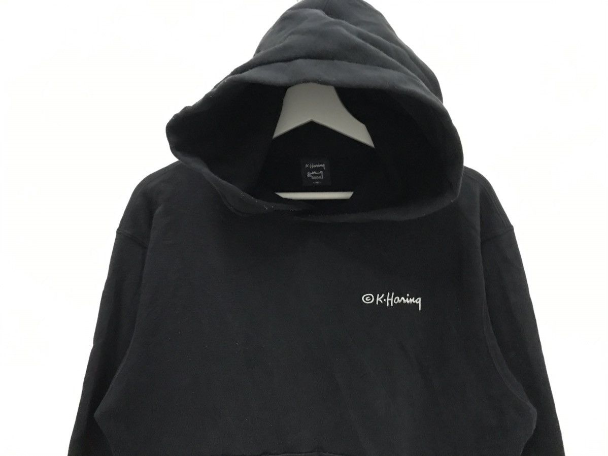 Keith Haring × Vintage 💥 KEITH HARING ART DANCING HOODIE SWEATER Size US M / EU 48-50 / 2 - 5 Thumbnail