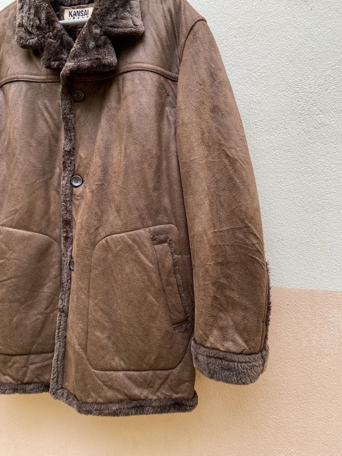 Japanese Brand × Kansai Yamamoto Kansai jeans shearling fur jackets Size US XL / EU 56 / 4 - 3 Thumbnail