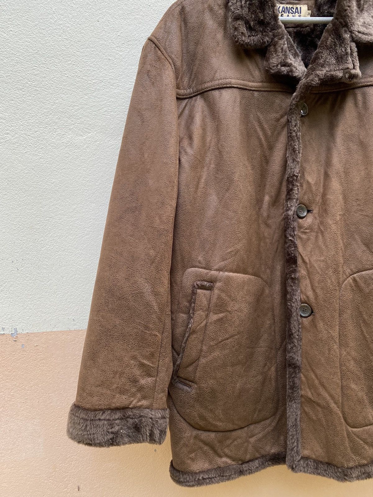 Japanese Brand × Kansai Yamamoto Kansai jeans shearling fur jackets Size US XL / EU 56 / 4 - 2 Thumbnail