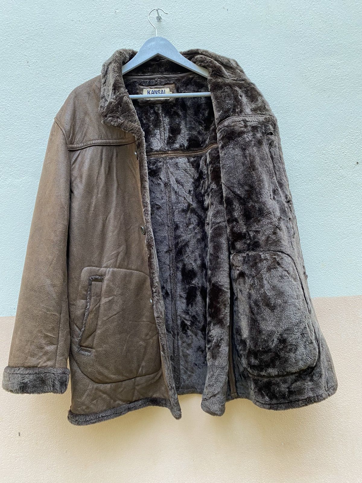Japanese Brand × Kansai Yamamoto Kansai jeans shearling fur jackets Size US XL / EU 56 / 4 - 8 Thumbnail