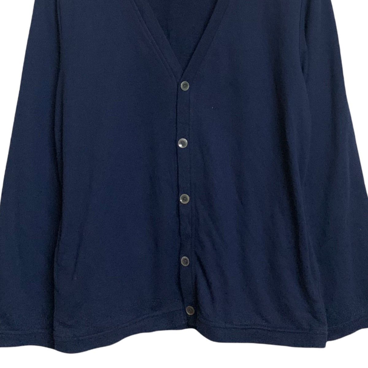 Japanese Brand Navy Produce Indigo Blue Cardigan Sweater Size US L / EU 52-54 / 3 - 3 Thumbnail