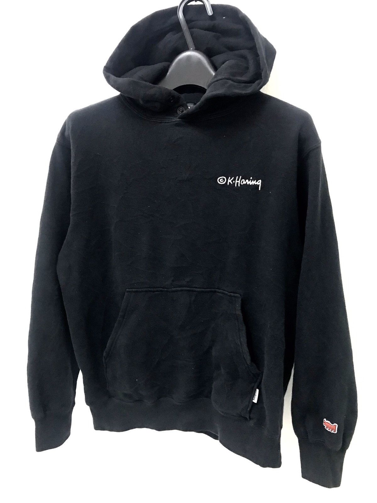 Keith Haring × Vintage 💥 90s KEITH HARING PULLOVER HOODIE SWEATER Size US S / EU 44-46 / 1 - 3 Thumbnail