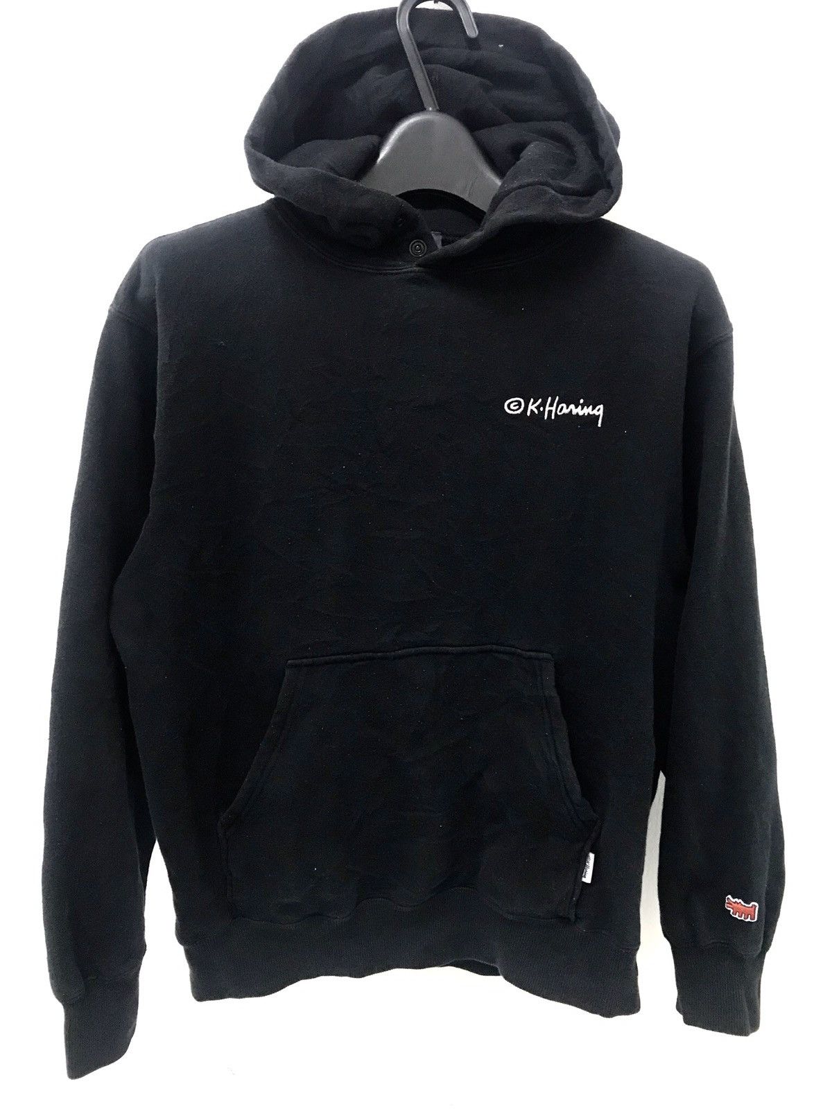 Keith Haring × Vintage 💥 90s KEITH HARING PULLOVER HOODIE SWEATER Size US S / EU 44-46 / 1 - 2 Thumbnail