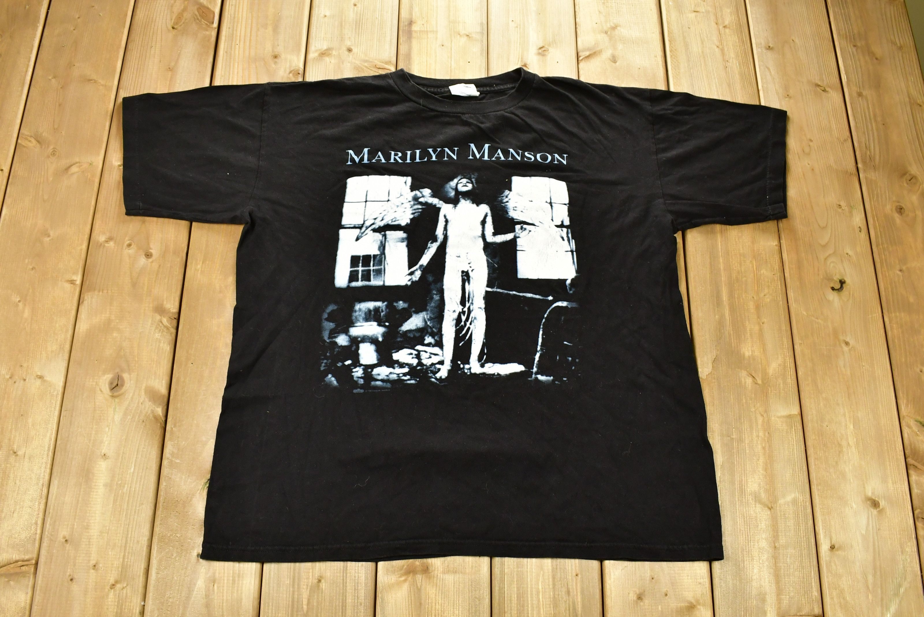 Vintage 1996 Marilyn Manson Graphic Single Stitch Band Tee
