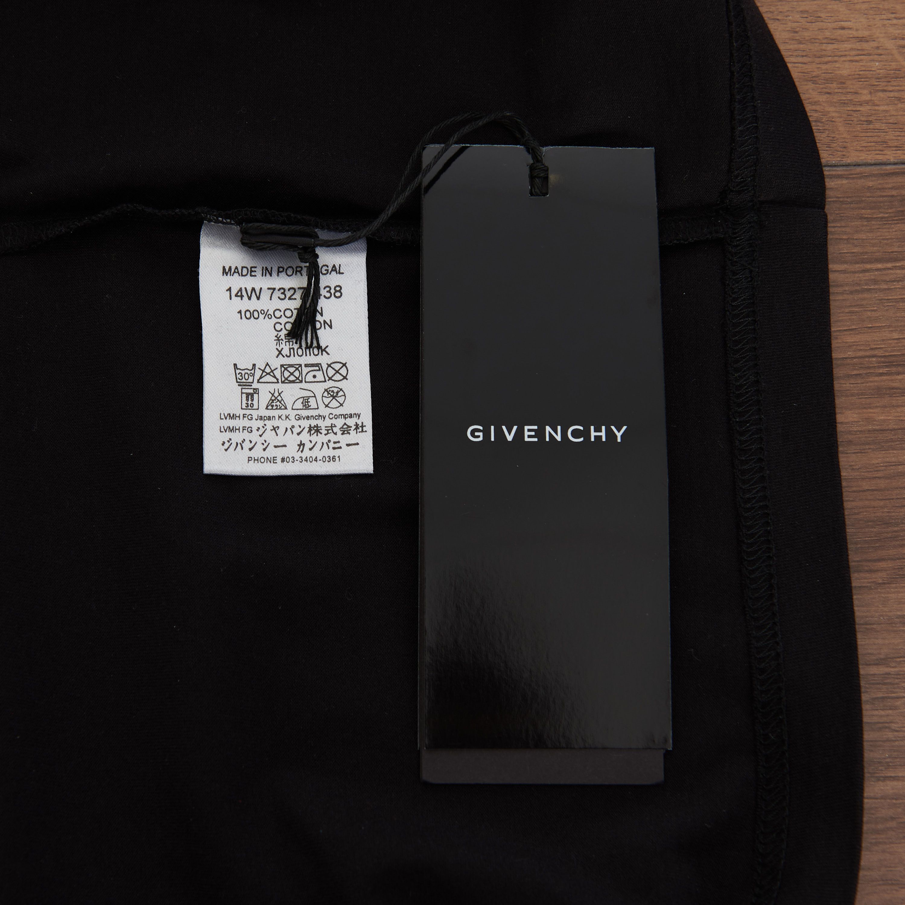 Givenchy Black Cotton Colombian Fit Abstract Paint Tshirt Size US S / EU 44-46 / 1 - 10 Thumbnail