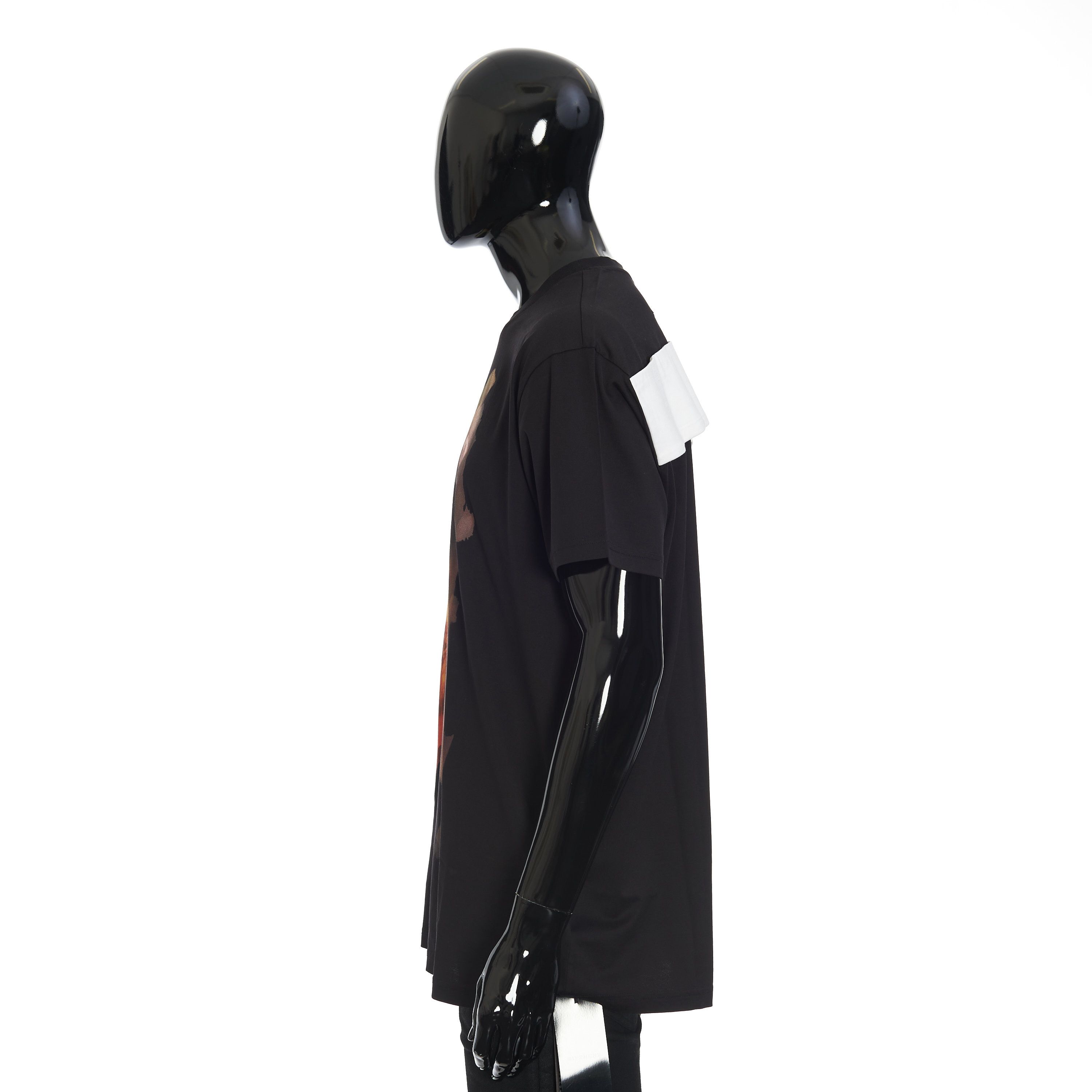 Givenchy Black Cotton Colombian Fit Abstract Paint Tshirt Size US S / EU 44-46 / 1 - 4 Thumbnail