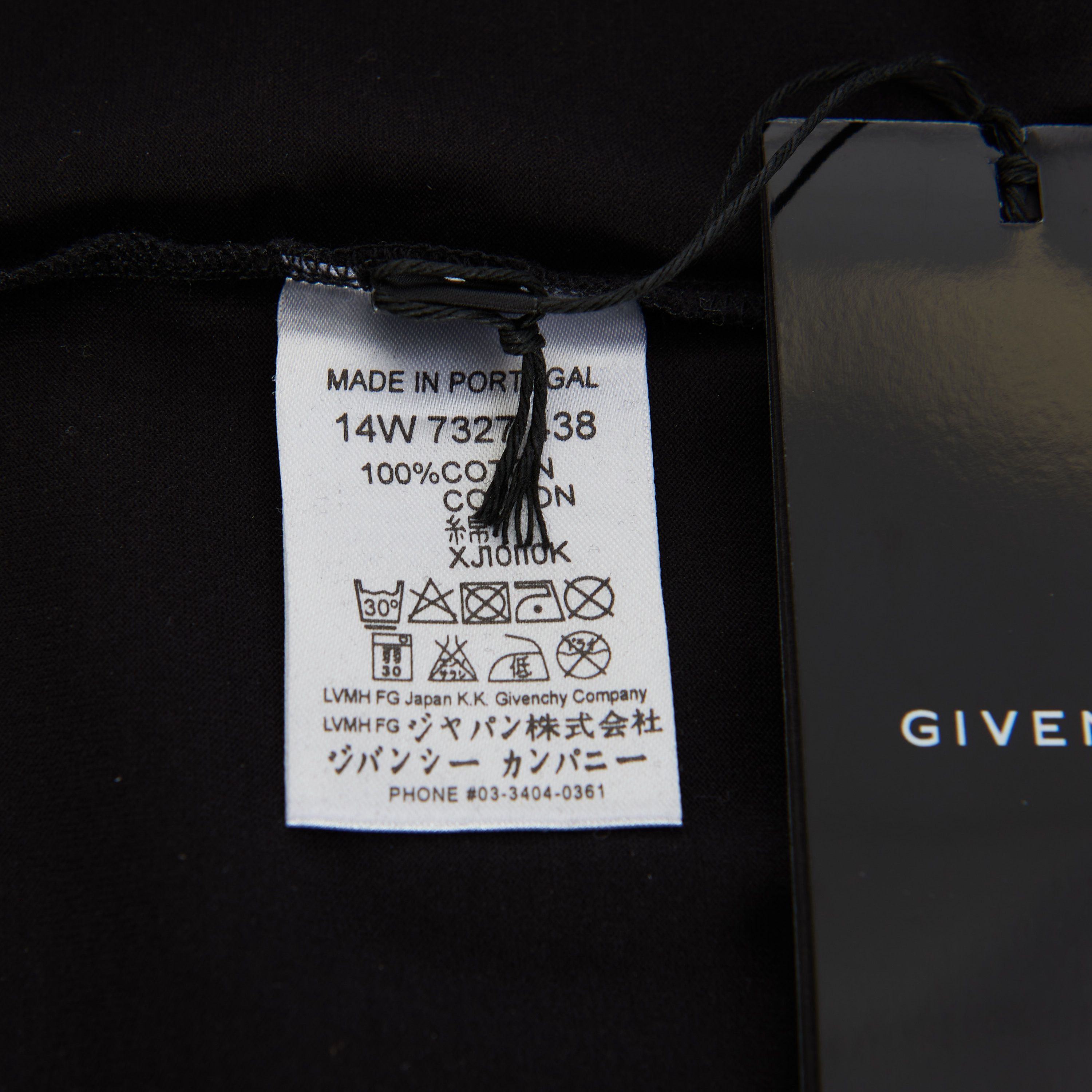 Givenchy Black Cotton Colombian Fit Abstract Paint Tshirt Size US S / EU 44-46 / 1 - 11 Thumbnail