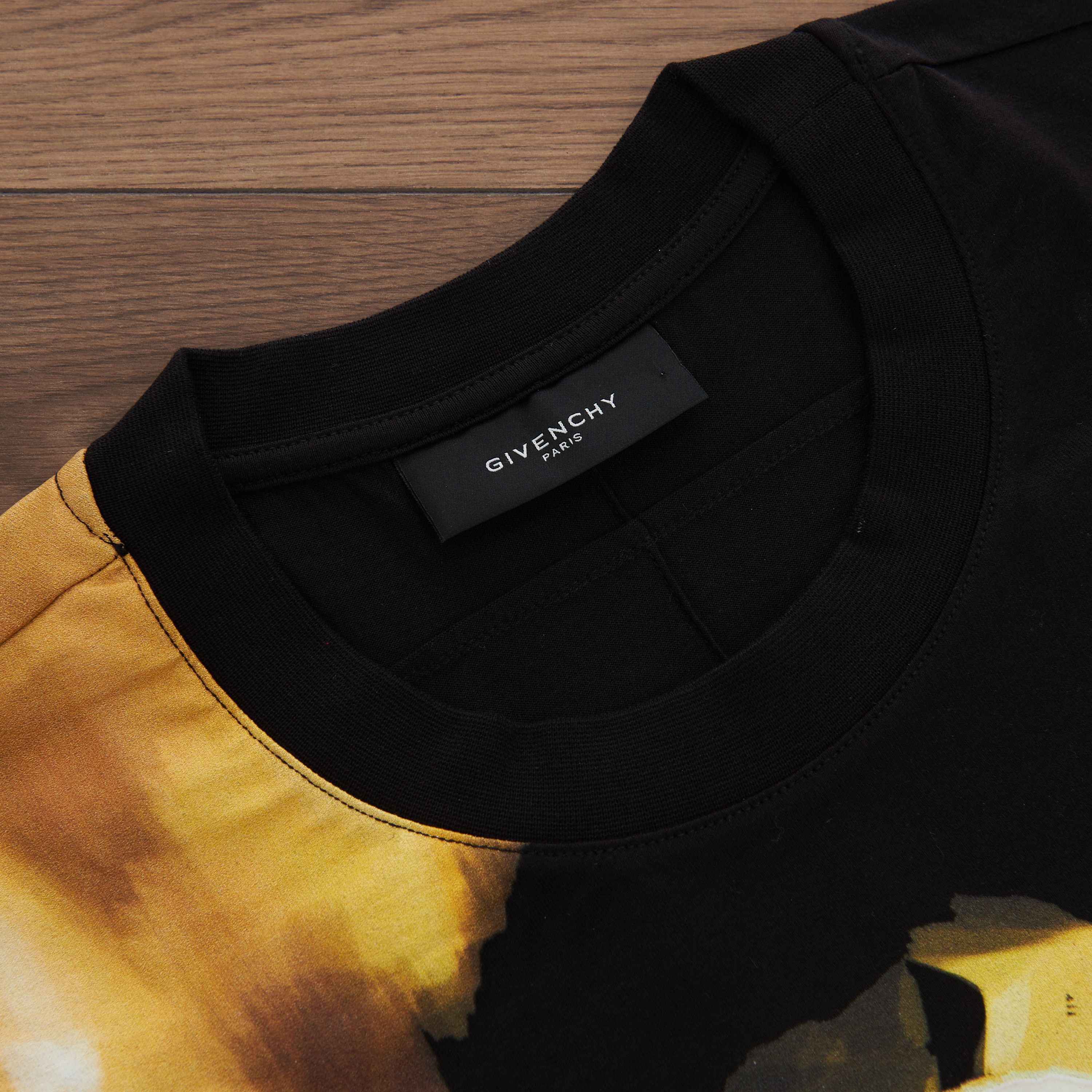 Givenchy Black Cotton Colombian Fit Abstract Paint Tshirt Size US S / EU 44-46 / 1 - 7 Thumbnail
