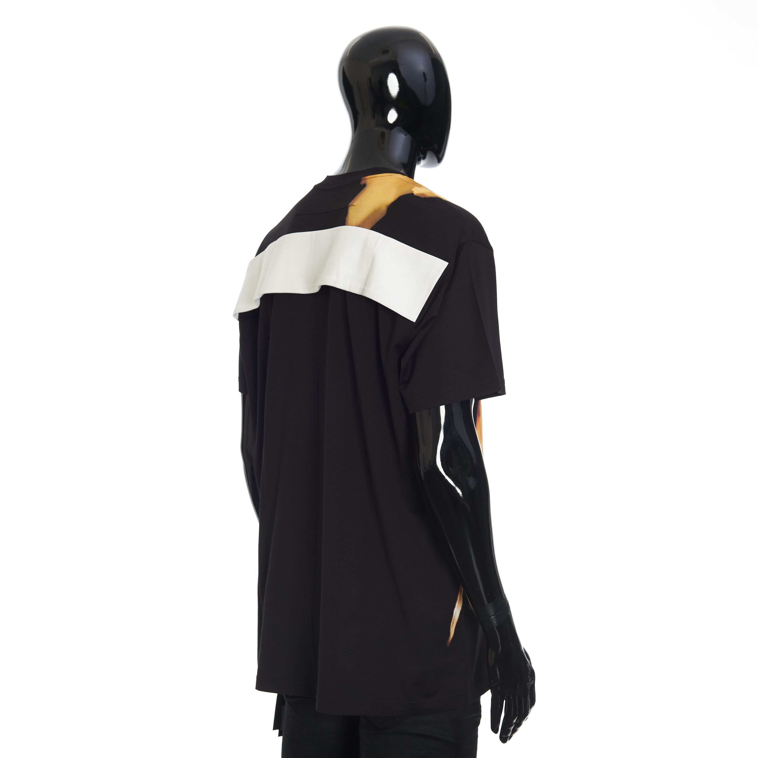 Givenchy Black Cotton Colombian Fit Abstract Paint Tshirt Size US S / EU 44-46 / 1 - 6 Thumbnail