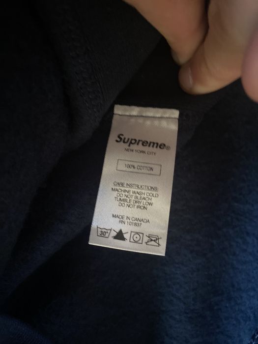 Supreme Supreme Bandana Box Logo Hoodie Navy M | Grailed