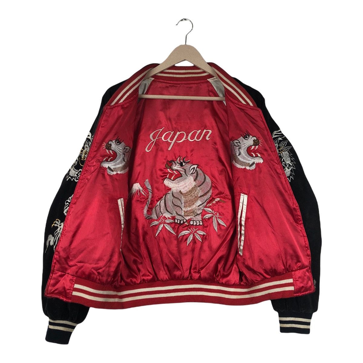 Vtg ‼️ SUKAJAN Japan Valor Velvet Reversible Jacket