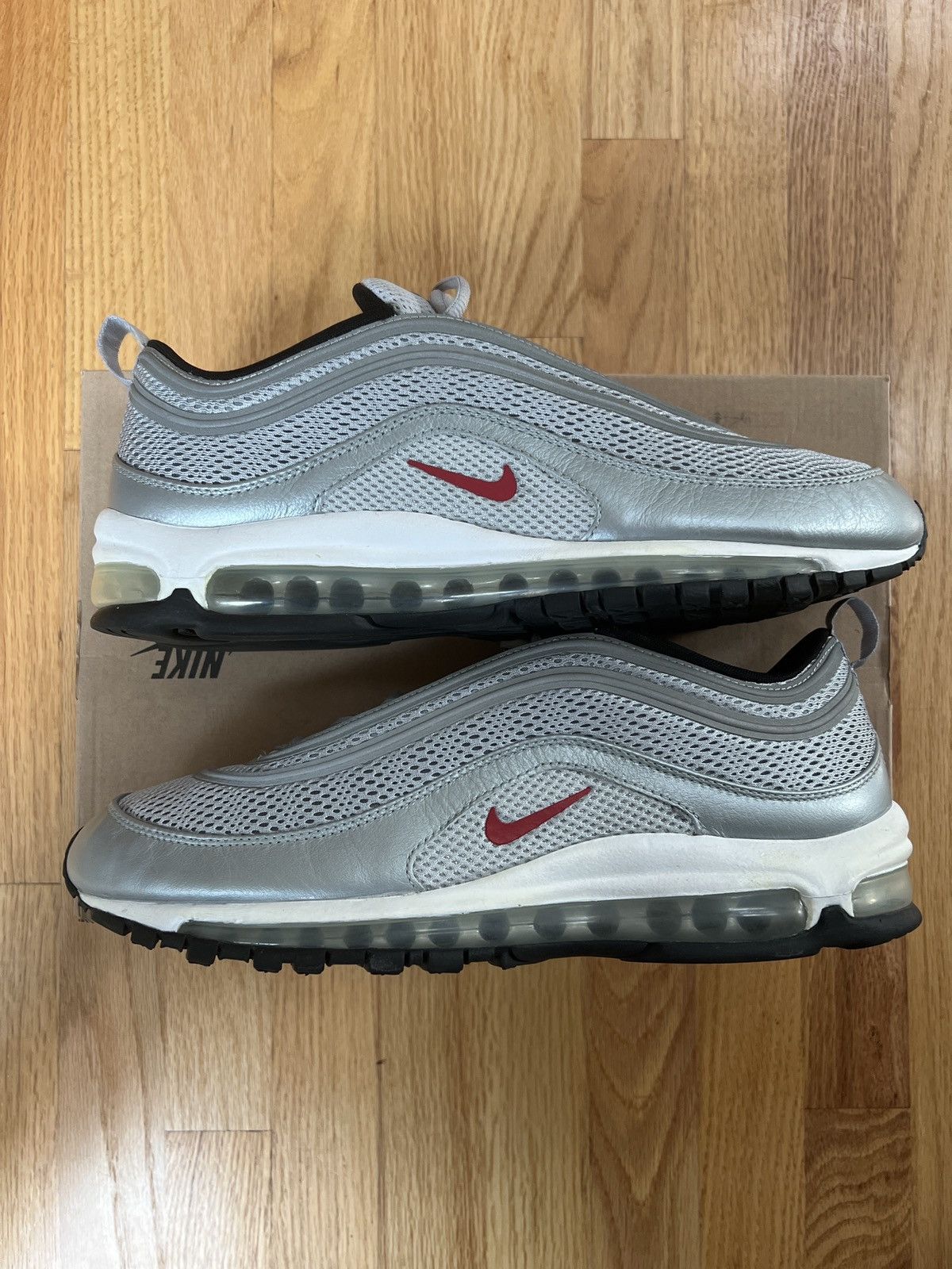 Nike air max 97 silver bullet grailed best sale