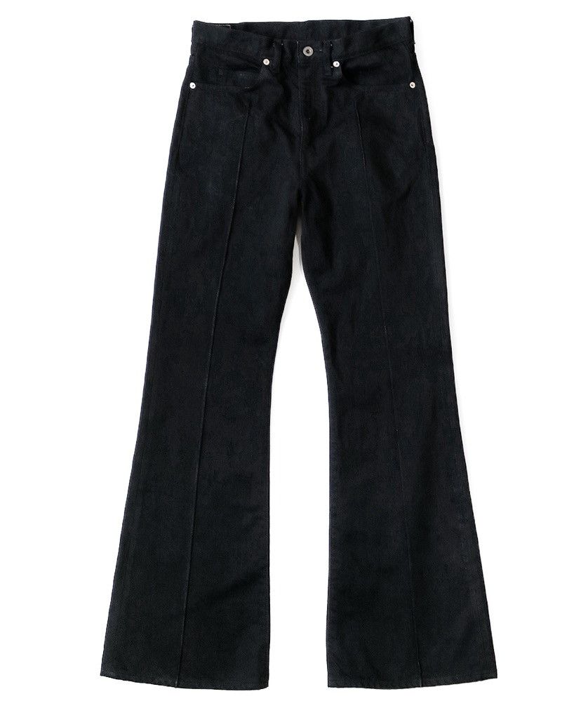 Kapital Kapital 14oz black denim 5p OKABELLBO flare | Grailed