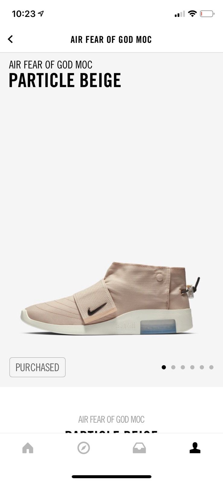 Fear of God × Nike Nike Air x Fear of God Men's Moccasin in Particle Beige Size US 10.5 / EU 43-44 - 1 Preview
