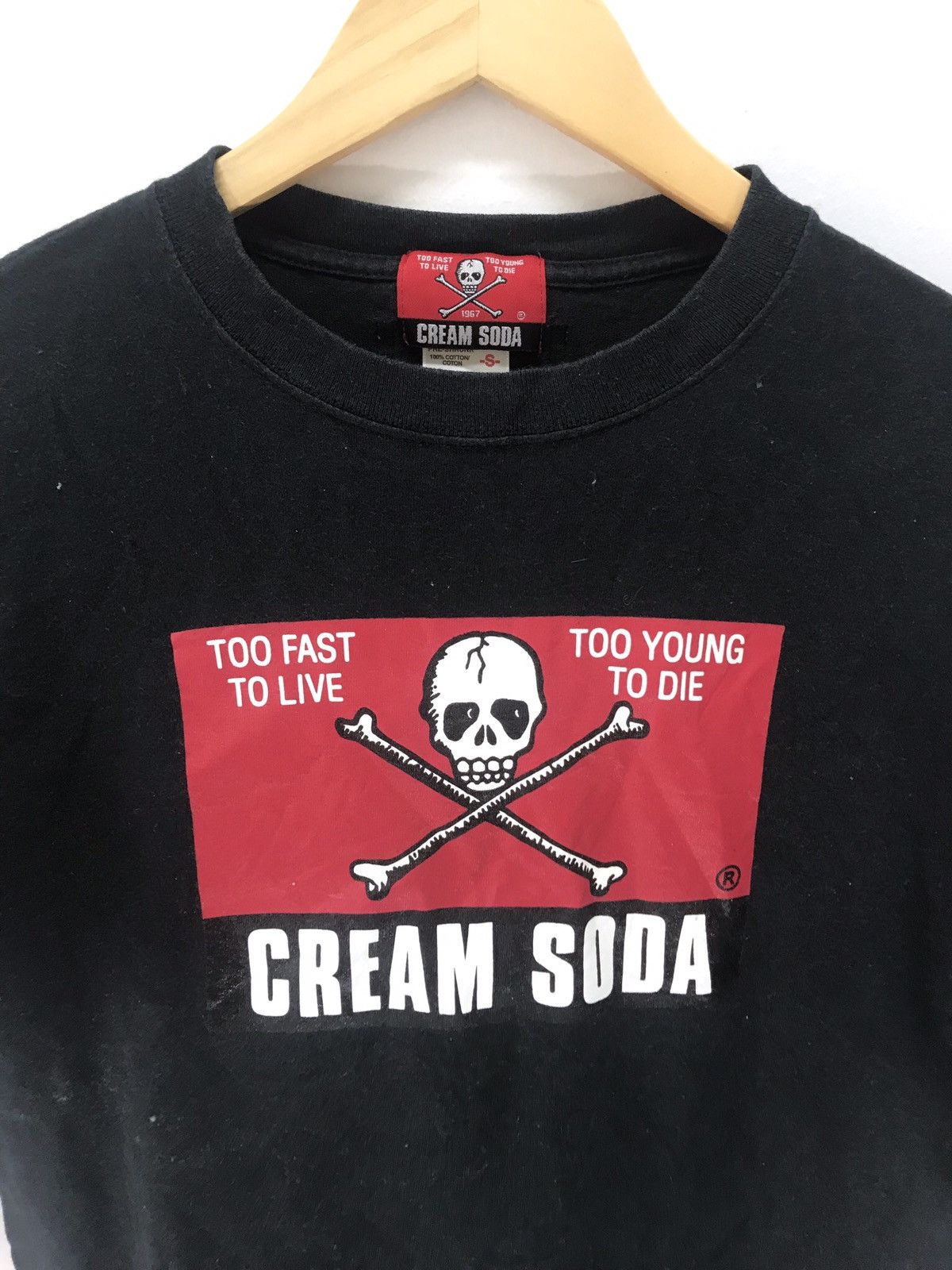 Japanese Brand × Seditionaries × Vintage 💥Vintage Cream Soda Skull Tee Size US S / EU 44-46 / 1 - 3 Thumbnail