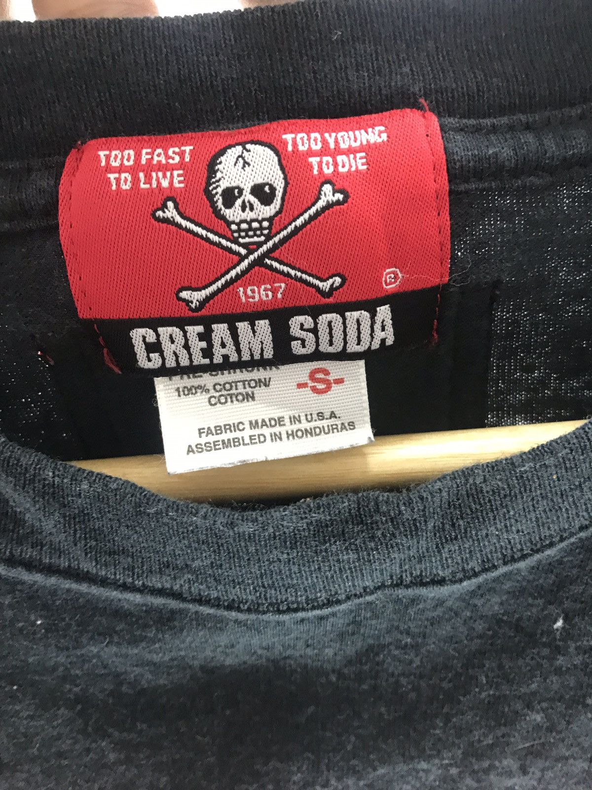 Japanese Brand × Seditionaries × Vintage 💥Vintage Cream Soda Skull Tee Size US S / EU 44-46 / 1 - 6 Thumbnail